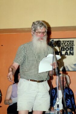Dan Lewis reads at the Poets' Asylum