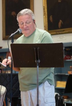 2023 O'Hara Prize Emcee Joe Fusco 2023 O'Hara Prize Emcee Joe Fusco introducing readers